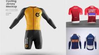 225+ Cycling Jersey Mockup Include TIFF