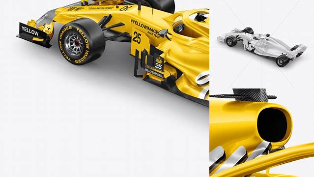 2251+ Formula-1 2018 PSD Mockup Halfside Back view Fully Editable Photoshop PSD Free Download