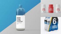 2251+ Plastic Bottle PSD Mockup Half Side View For Free Download