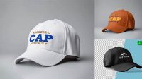 2256+ Baseball Cap PSD Mockup / Halfside View Downloadable PSD Design Template