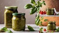 2257+ Glass Jar with Pesto Sauce PSD Mockup Exclusive and Stylish Design PSD