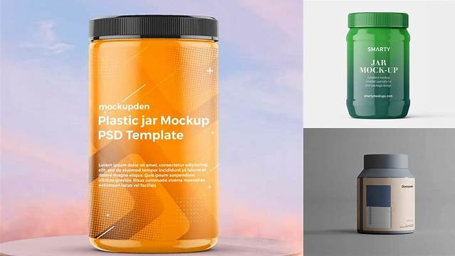 2258+ Free Plastic Jar Mockup Editable PSD File