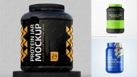 226+ 2lb Protein Jar PSD Mockup Download Free Editable PSD Template