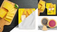 2265+ Plastic Container with Cheese PSD Mockup Advanced Photoshop Template