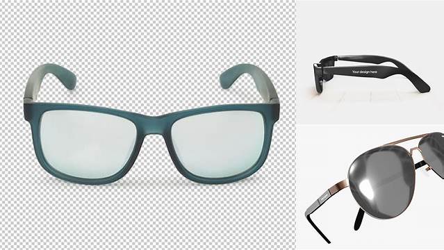 2265+ Transparent Sunglasses PSD Mockup Front View Digital Resource Free Download