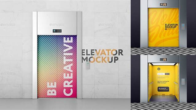 2267+ Elevator Mockup Free Professional PSD Template