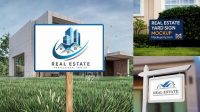 2267+ Real Estate Yard Sign Mockup Free Exclusive PSD Design Freebie