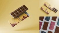 2268+ Dark Chocolate Bar PSD Mockup Editable Mockup PSD