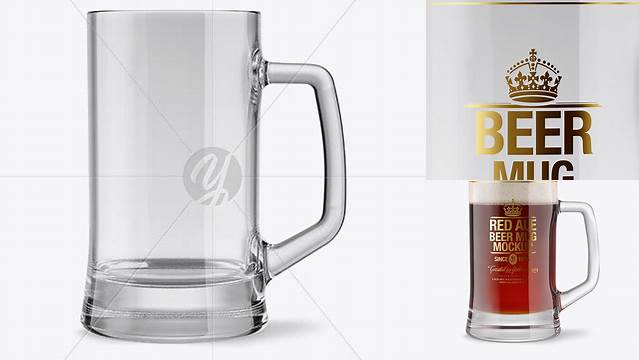 227+ Empty Tankard Glass Mug PSD Mockup For Free Download