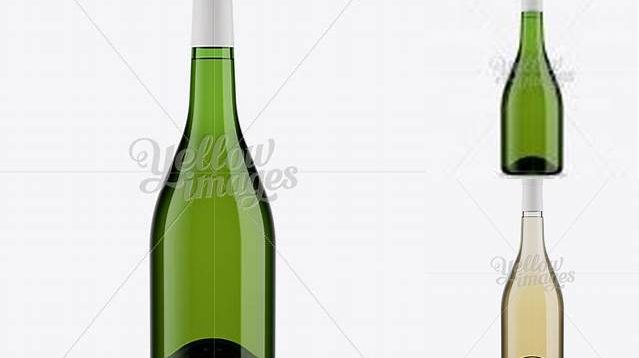 2270+ Emerald Green Glass Burgundy Bottle with White Wine HQ PSD Mockup Editable and Customizable PSD