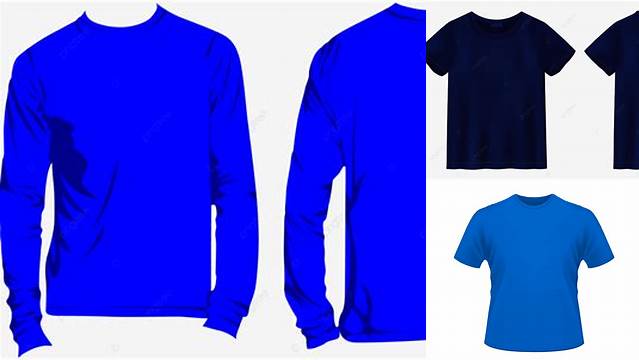 2275+ Mock Up Kaos Biru Fully Layered PSD Freebie