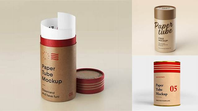 2276+ White Paper Telescopic Tube PSD Mockup PSD Download