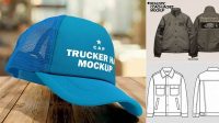 2277+ Trucker Jacket Mockup Mockup PSD