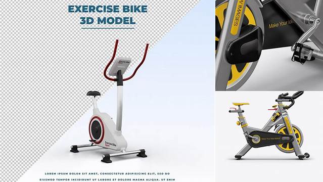 228+ Exercise Bike PSD Mockup Side View Advanced Free Graphic Template