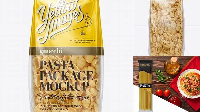 2281+ Gnocchi Pasta Bag PSD Mockup Editable Design PSD File