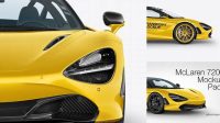 2282+ McLaren 720S PSD Mockup Front View Versatile Mockup for Designers