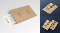 2282+ Opened Kraft Envelope with Paper PSD Mockup Smart Editable Design Mockup