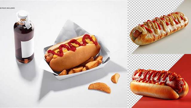 2283+ Hot Dog Mockup Free Elegant Free Graphic Resource