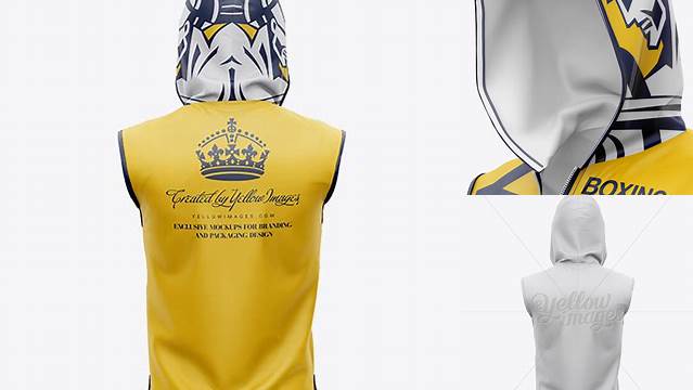 2284+ Boxing Ring Jacket PSD Mockup Back View Fully Customizable Photoshop Freebie