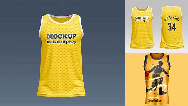 2286+ Basketball Jersey Free Mockup Free PSD