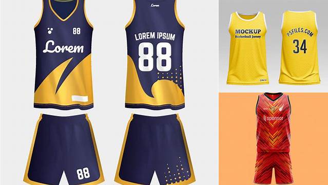 2286+ Basketball Jersey Mockup Front And Back Psd Free Professional PSD Mockup