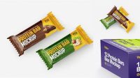 2286+ Protein Bar Box Mockup Free Photoshop Mockup Design