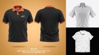 2288+ Men's Polo HQ PSD Mockup Front View Download Exclusive PSD Mockups