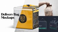 2291+ Delivery Bag Mockup Free PSD