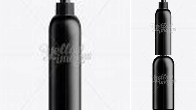 2292+ Black Plastic Cosmetic Bottle with Batcher 1000 ml Elegant Free Graphic Resource