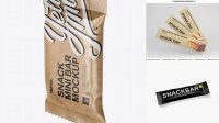 2293+ Small Kraft Snack Bar PSD Mockup Halfside View Premium Mockup Freebie