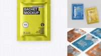 2295+ Matte Metallic Sachet PSD Mockup Free Downloadable Graphic Resource