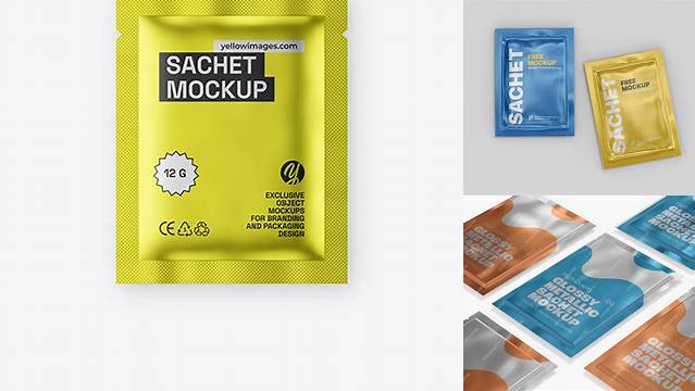 2295+ Matte Metallic Sachet PSD Mockup Free Downloadable Graphic Resource