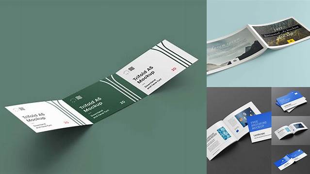 2298+ A5 Landscape Brochure Mockup Best Free Mockup PSD