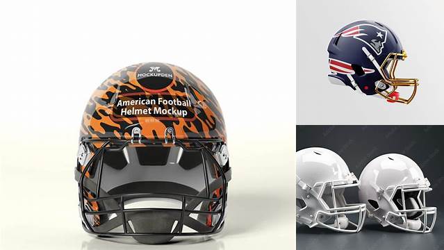 230+ American Football Helmet PSD Mockup Halfside View Download Now Free PSD Template