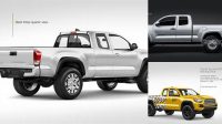 230+ Toyota Tacoma TRD Off-Road 2016 PSD Mockup Half Side View Elegant and Stylish Mockup