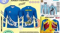 2301+ Desain Jersey Merpati Layered Photoshop Template