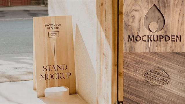 2303+ Mockup Wood Best Free Mockup PSD