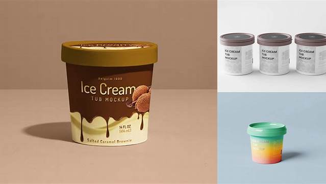 2304+ Ice Cream Tub Template Download Free