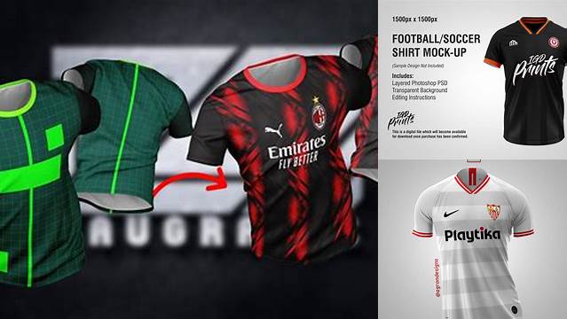 2305+ Mockups Camisetas De Futbol Free PSD