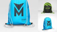 2306+ Gym Sack PSD Mockup Fully Customizable Mockup PSD Free