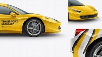 2307+ Ferrari 458 Italia PSD Mockup Side View Creative Photoshop Resources