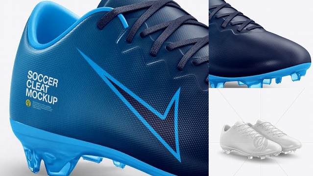 2310+ Soccer Cleat PSD Mockup Half Side View Free Professional PSD Download