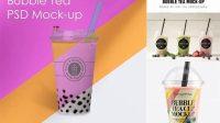 2313+ Bubble Tea Mockup Free Download Custom PSD Mockup Template