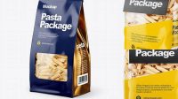 2318+ Paper Bag with Pennette Rigate Pasta PSD Mockup Half Side View Free Photoshop Mockup Design