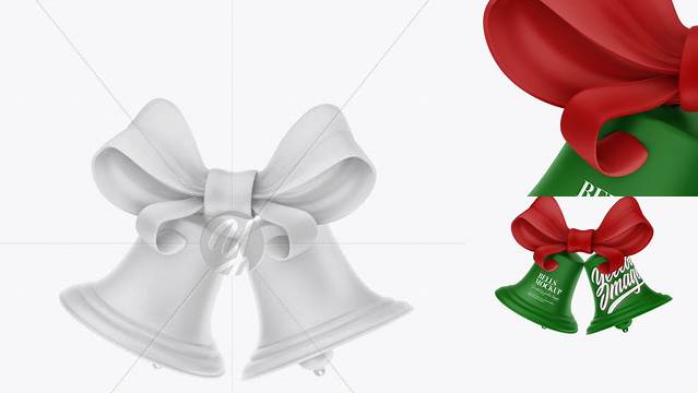 2319+ Matte Christmas Bells PSD Mockup Versatile Mockup for Designers