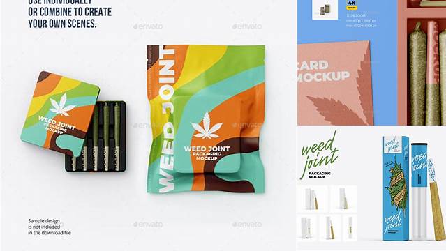 2329+ Weed Packaging Mockup Free PSD Download