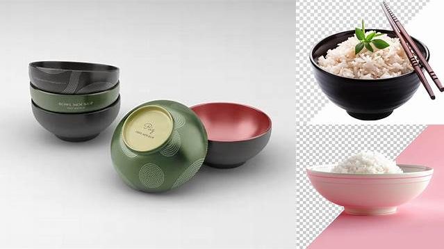 233+ Mockup Rice Bowl Versatile PSD Mockup File