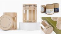 2334+ Small Paper Tube Front View High-Quality PSD Files