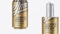 2336+ 330ml Matte Metallic Aluminium Can PSD Mockup Free Downloadable PSD