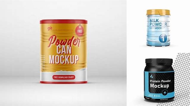 234+ Cocoa Powder Container PSD Mockup Professional Design PSD